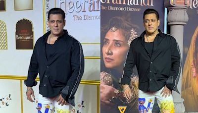 Salman Khan Gives Nod to Demon Slayer, Dragon Ball Z With Quirky Pants at Heeramandi Premiere; Watch - News18