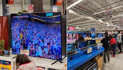 Estaban repitiendo la final de la Copa del Mundo 2022 en un supermercado y las reacciones sorprendieron en las redes