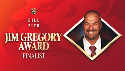 Florida Panthers President of Hockey Ops. & General Manager Bill Zito Named Finalist for 2023-24 Jim Gregory GM of the Year Award...