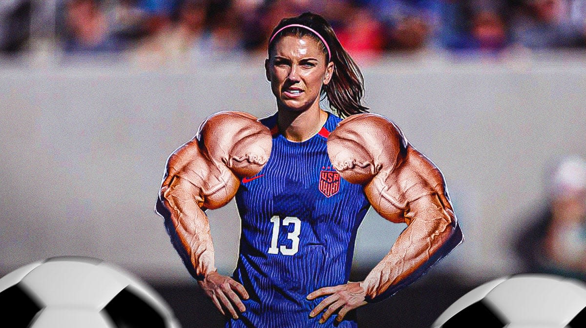 NWSL's Alex Morgan gets hilariously honest on the secret behind her 'strong arms'