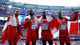 PIX: Canada win men's sprint relay as US blow it; Chebet double