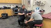 IUPD police dog receives light therapy for arthritis