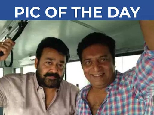 ETimes pic of the day: Prakash Raj and Mohanlal’s meetup on ‘Jilla’ set | Malayalam Movie News - Times of India