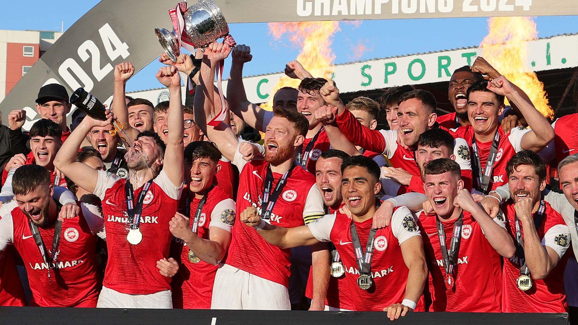 Larne lift title as Carrick secure Euro play-off