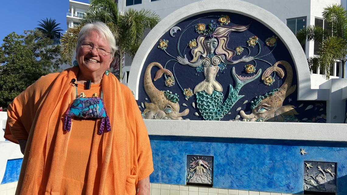 Smithsonian recognizes Sarasota's 'Mermaid Fountain' sculpture on the National Registry of Public Art