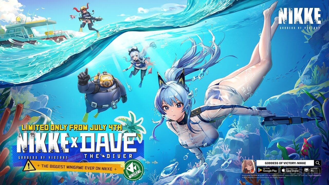 PS5, PS4 Indie Sensation Dave the Diver Takes a Titillating Twist in NIKKE Crossover