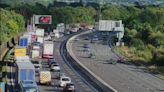 M6 delays live as lorry and car collide and caravan breaks down