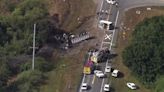 2 killed in fiery Polk County crash involving semi-truck, box truck: PCSO