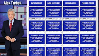 'Jeopardy!' Forever stamp honors late game show icon Alex Trebek