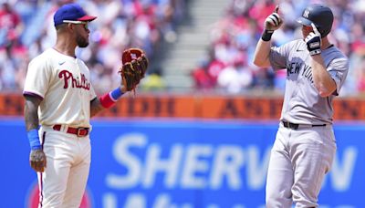 Yankees beat Phillies 6-5 for 3-game sweep and 5-game winning streak