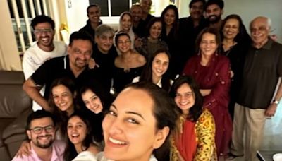 Inside pics from Sonakshi Sinha, Zaheer Iqbal's family get-together ahead of wedding: Shatrughan Sinha is the happiest