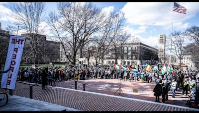 Over 1,000 students protest against the Gaza genocide and new anti-democratic policy at University of Michigan