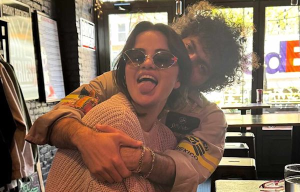 Selena Gomez Makes a Silly Face as She Cuddles Up to Boyfriend Benny Blanco in Sweet New Photo