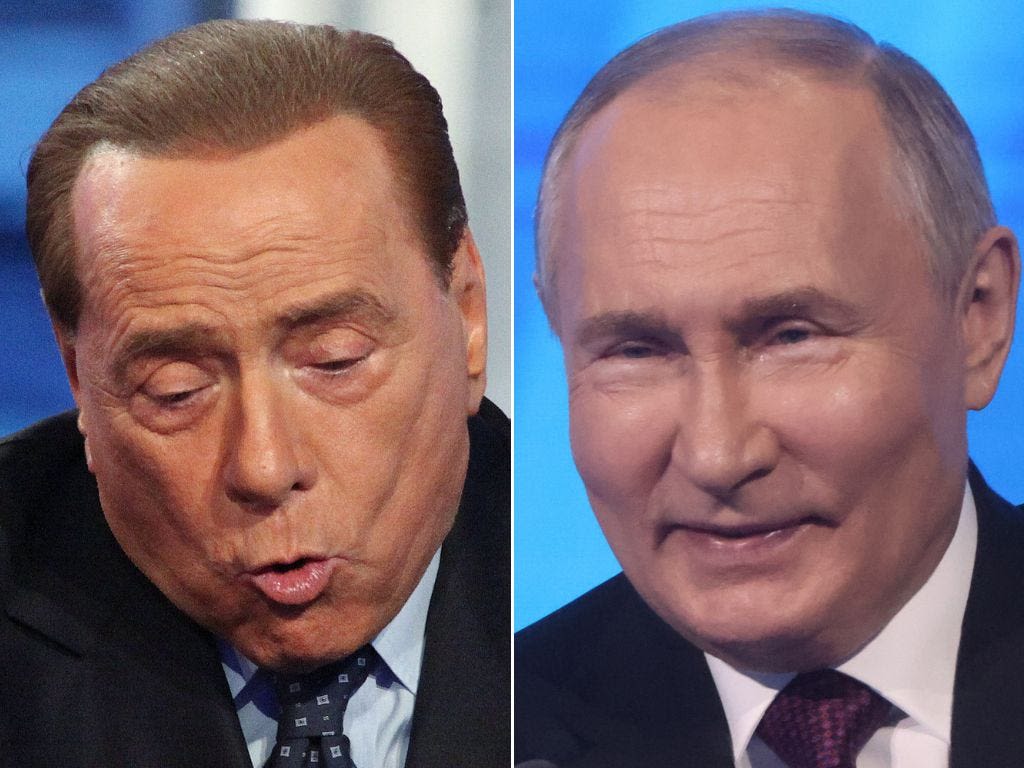Vladimir Putin once made Italy's prime minister throw up by shooting a deer, carving out its heart, and offering it to the man raw: report