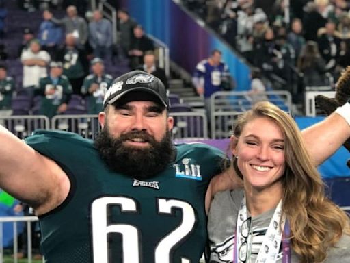 Jason Kelce and His Wife Kylie Cheer for Team USA During Field Hockey Game at 2024 Paris Olympics