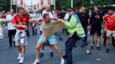 Huge brawl erupts outside FA Cup final with police clashing with fans
