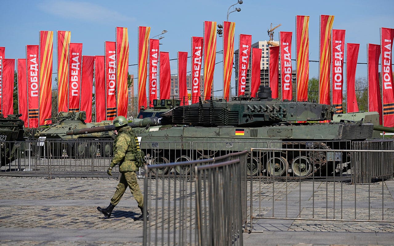 Russia's Kremlin parades Western equipment captured from Ukrainian army at exhibition