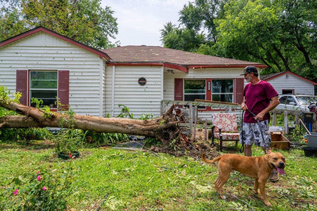 Daily Briefing: Storms, fire and sharks