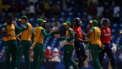 South Africa unbeaten at T20 World Cup after win over England, West Indies defeats US by 9 wickets.