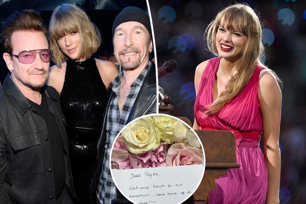 U2 sends Taylor Swift flowers ahead of her Dublin Eras Tour shows: ‘Already feeling that Irish hospitality’