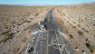 A lithium battery truck caught fire outside Las Vegas, the third such fire in recent months