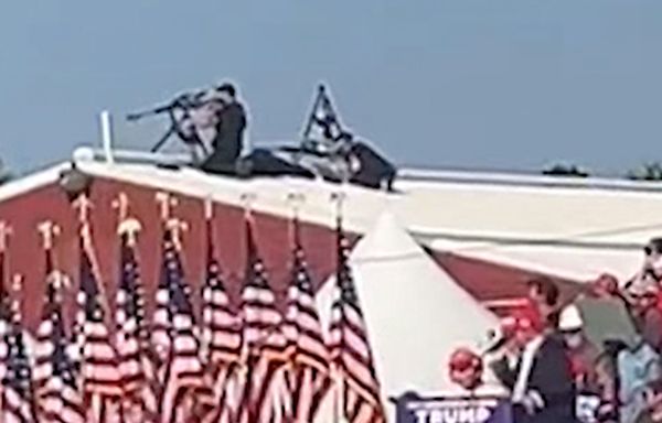 New Video Shows Secret Service Snipers Fire at Gunman From Roof at Trump Rally