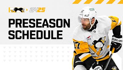 Penguins Announce 2024 Pre-Season Schedule | Pittsburgh Penguins