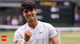 Carlos Alcaraz beats Novak Djokovic to defend Wimbledon title | Tennis News - Times of India