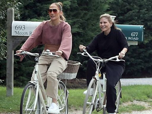 Jennifer Lopez bikes in Hamptons amid Jennifer Garner 'ally' claims