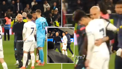 Footage of Pep Guardiola and Son Heung-min emerges at FT after Spurs star's costly miss against Man City