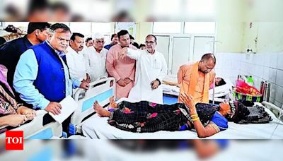 CM meets injured persons & victims’ kin, reviews probe | Lucknow News - Times of India