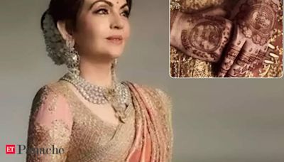 Ink of love: Nita Ambani's mehendi steals the show at Anant and Radhika's wedding - The Economic Times