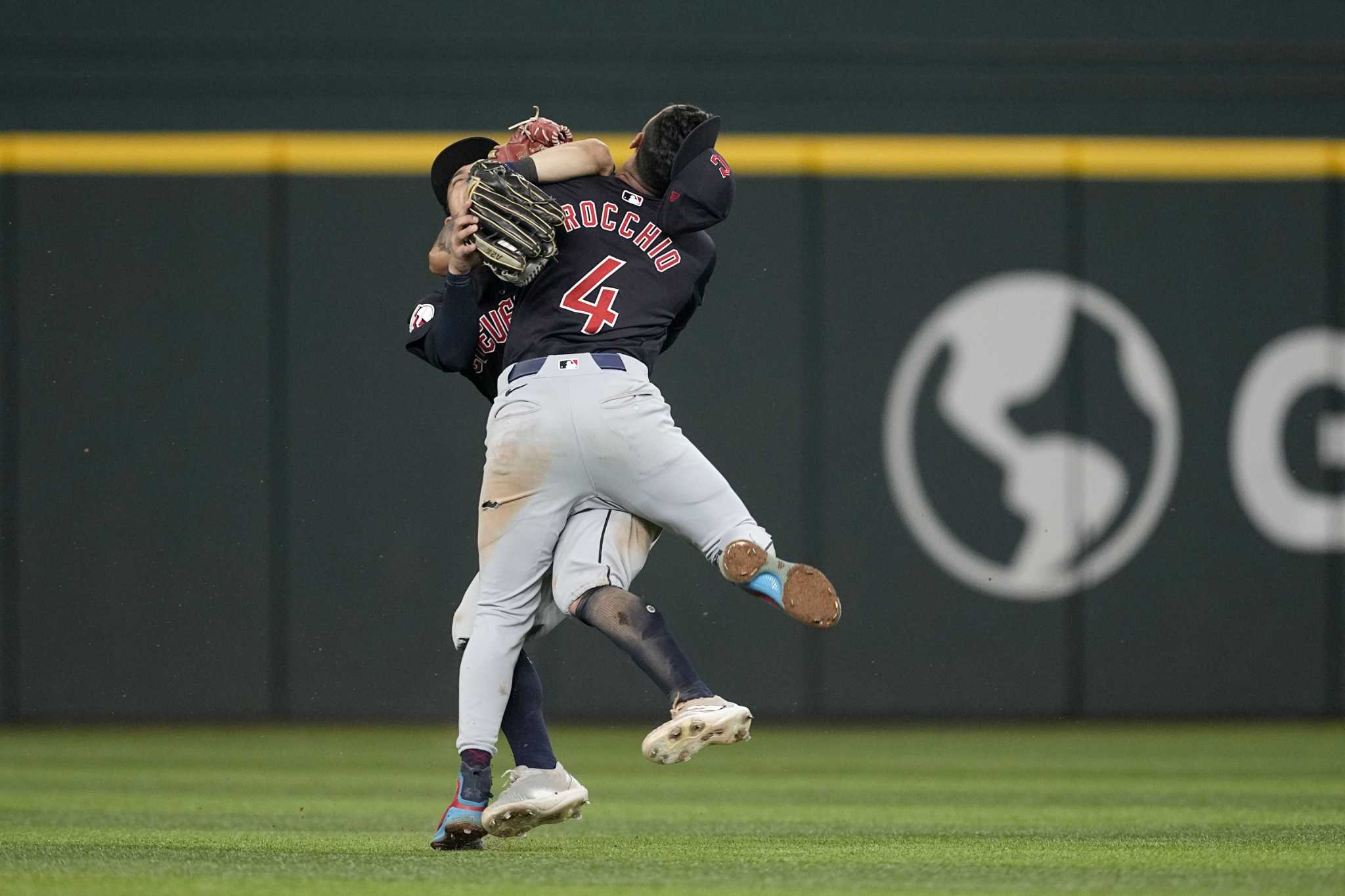 Guardians CF Freeman toughs it out after crushing collision with teammate and being hit by 2 pitches