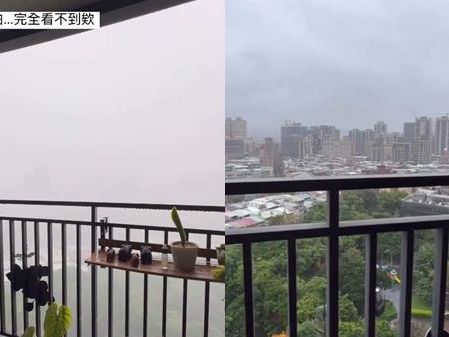 愛莉莎莎家中拍下暴雨「好可怕」！對比照曝光 鍾欣凌驚：超大的