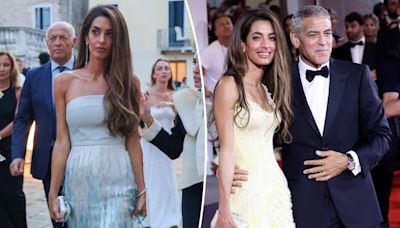 Amal Clooney steals the show at Venice Film Festival in back-to-back glamorous gowns