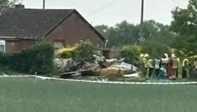 Spitfire CRASHES in a field during Battle of Britain event