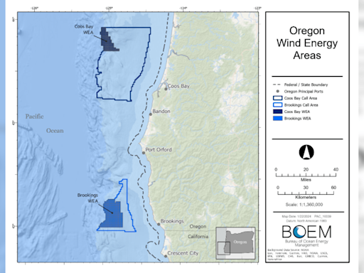 Proposal to auction Oregon offshore wind energy areas introduced