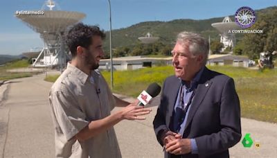 La reacción de Isma Juárez al ver las antenas de la base de la NASA en Robledo de Chavela: "Desde aquí se debe ver el fútbol..."