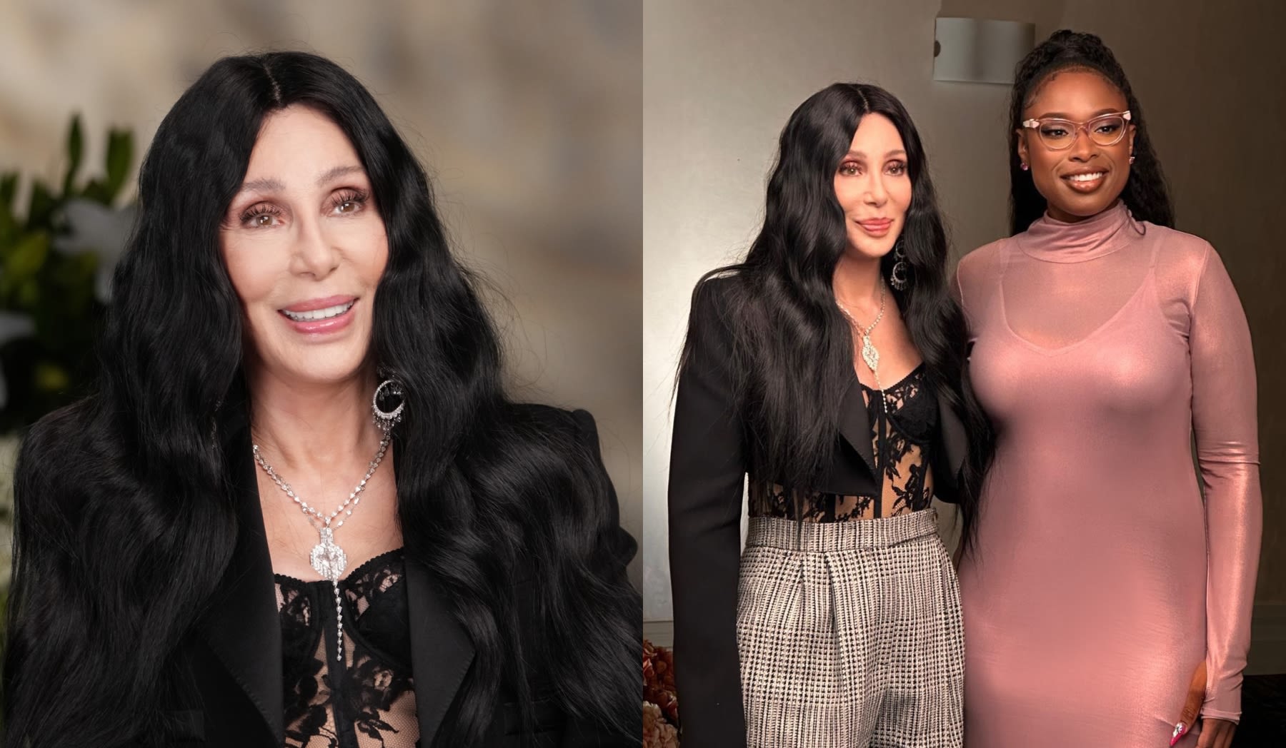 Cher Puts Sensual Spin on Suiting in Blazer and Lace Bodysuit on ‘The Jennifer Hudson Show’