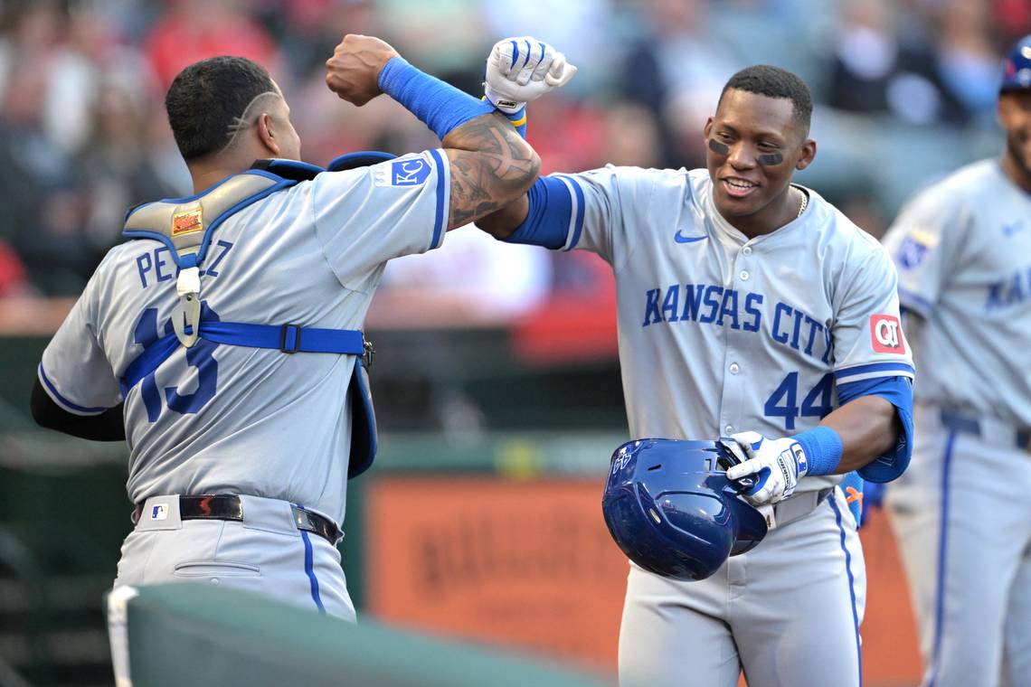 Kansas City Royals offense erupts in win over Angels. The defense had highlights, too