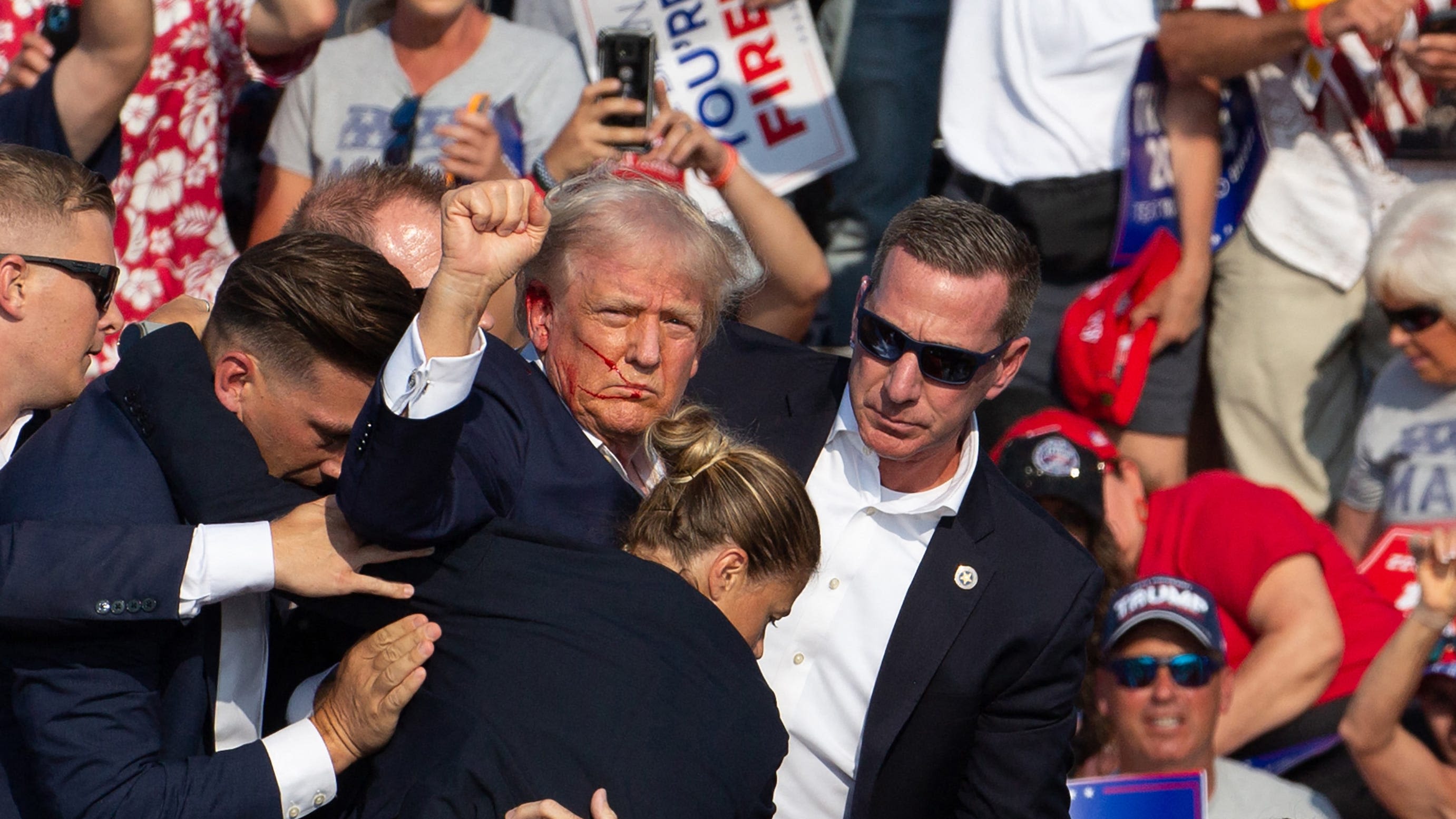 No, Image does not show Trump's suit jacket was pierced with a bullet | Fact check