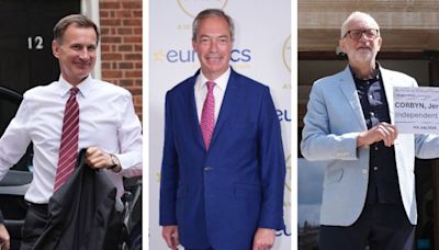 General Election: When will we know result for Nigel Farage, Jeremy Corbyn, Jeremy Hunt and other big names?