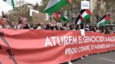 Manifestaciones en Europa a favor de Israel y del pueblo palestino