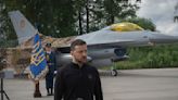 Ukraine displays newly arrived F-16 fighter jets to combat Russia in the air
