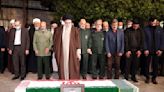 Iran's supreme leader attends memorial to commander killed in Syria