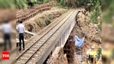 Train operations suspended on Kalka-Shimla railway line after cracks develop | India News - Times of India