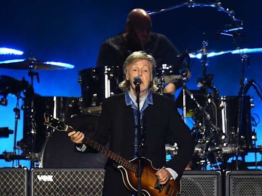 Watch Paul McCartney play 'new' Beatles song Now And Then for the first time