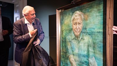 Portrait of Sir David Attenborough by Jonathan Yeo unveiled by Royal Society