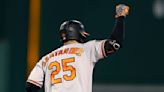 Orioles bash Red Sox 14-8, slice AL wild-card deficit