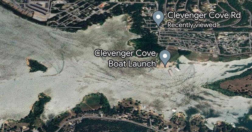 Table Rock Lake, Clevenger Cove via Google Maps.